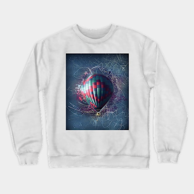 Hot Air Balloon Crewneck Sweatshirt by TortillaChief